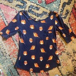 Anthropologie postcard top size S